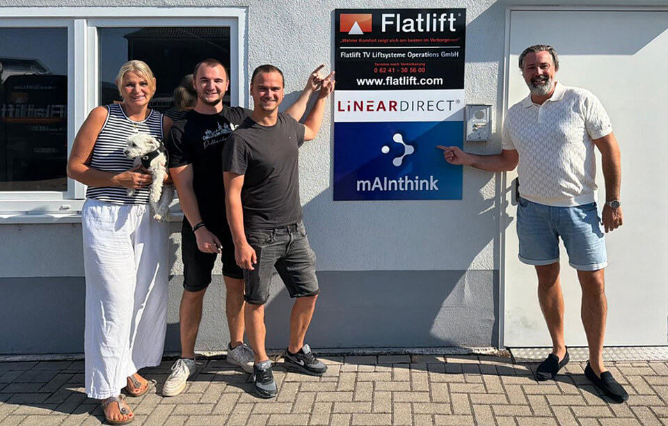 Anja Rissel, Maximilian Kaiser, Nico Busch und Sascha Rissel